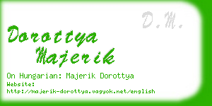 dorottya majerik business card